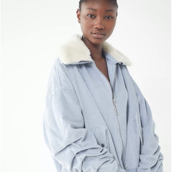 Urban Outfitters Jackets & Blazers - Avec Les Filles Sherpa Trim Bomber Jacket